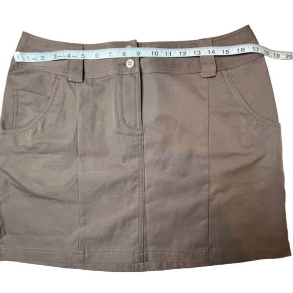 Adidas ClimaCool Women's Skort Brown Buttonfly Pockets Size 8 - Picture 2 of 8